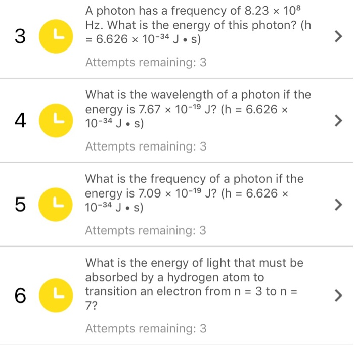Solved A Photon Has A Frequency Of 8 23 X 108 Hz What Is Chegg Com