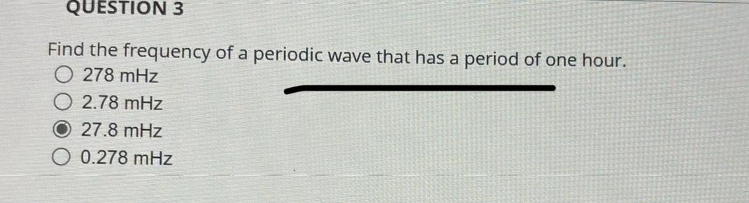 Solved QUESTION 3Find the frequency of a periodic wave that | Chegg.com