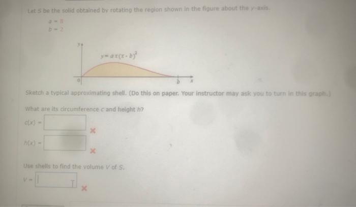Solved Let 5 be the solid obtained by rotating the region | Chegg.com