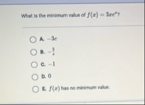 Solved What is the minimum value of | Chegg.com