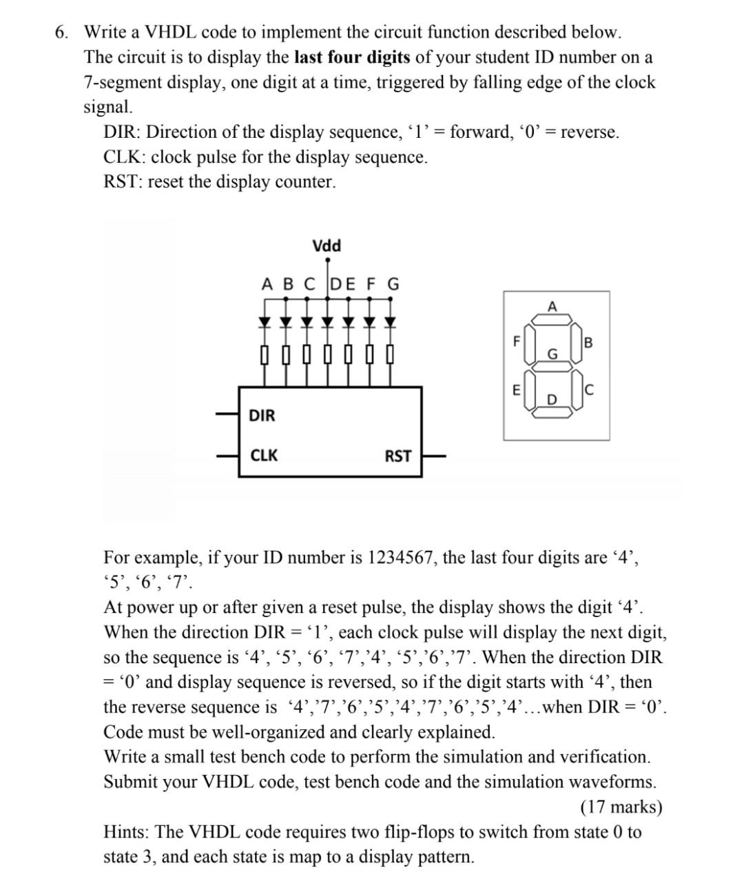 Solved 6. Write a VHDL code to implement the circuit | Chegg.com