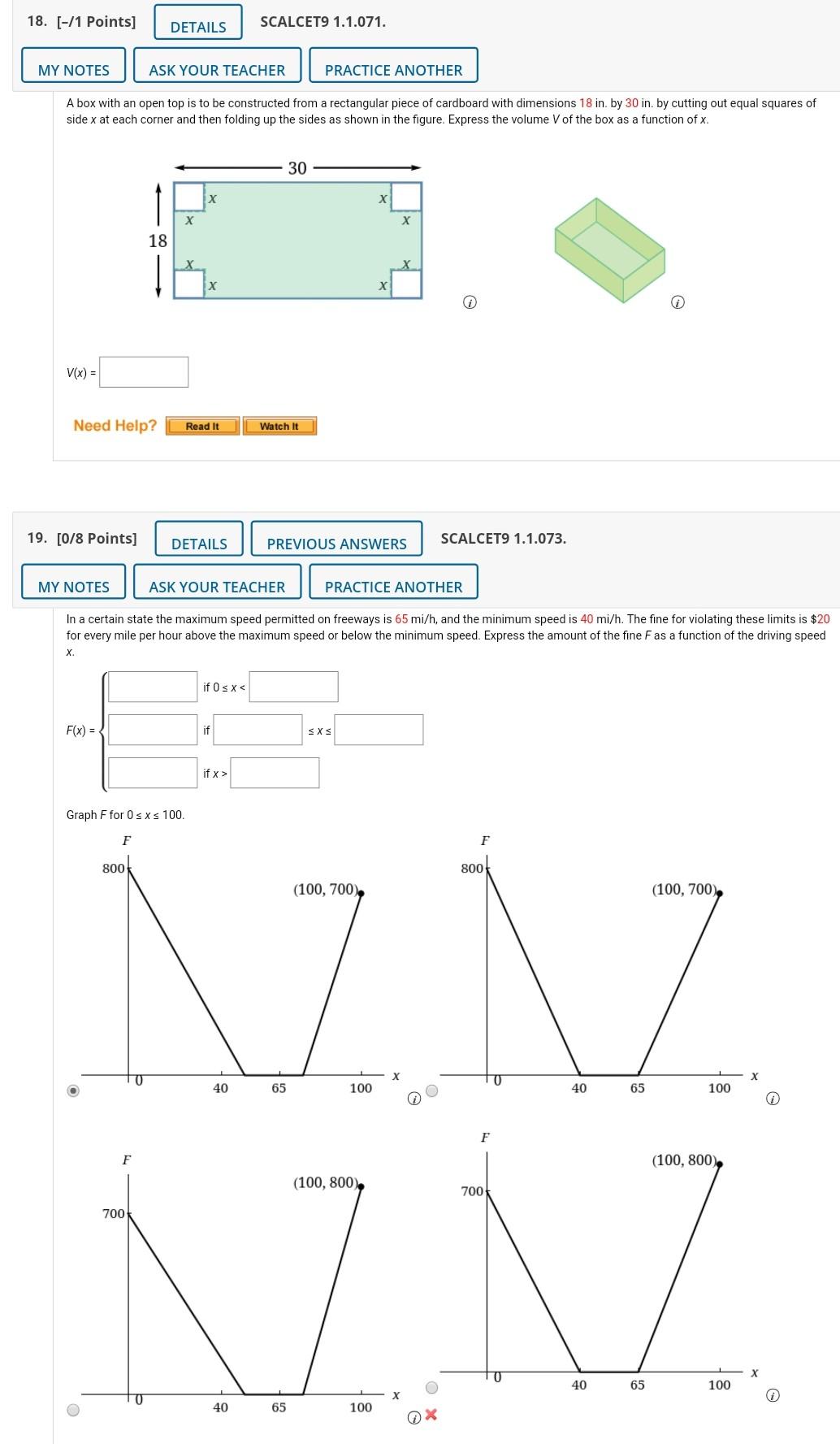 Solved The graph of a function g is given. y -3 9 -3 0 3 X | Chegg.com