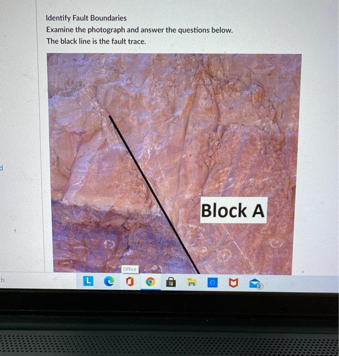 Solved Identify Fault Boundaries Examine The Photograph And | Chegg.com