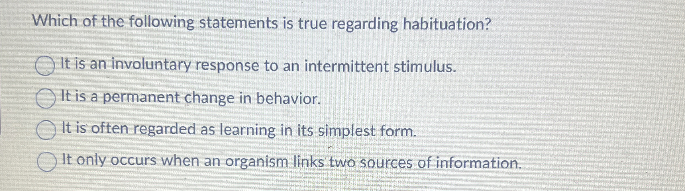 Solved Which of the following statements is true regarding | Chegg.com