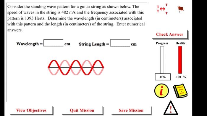 standing waves on a guitar string