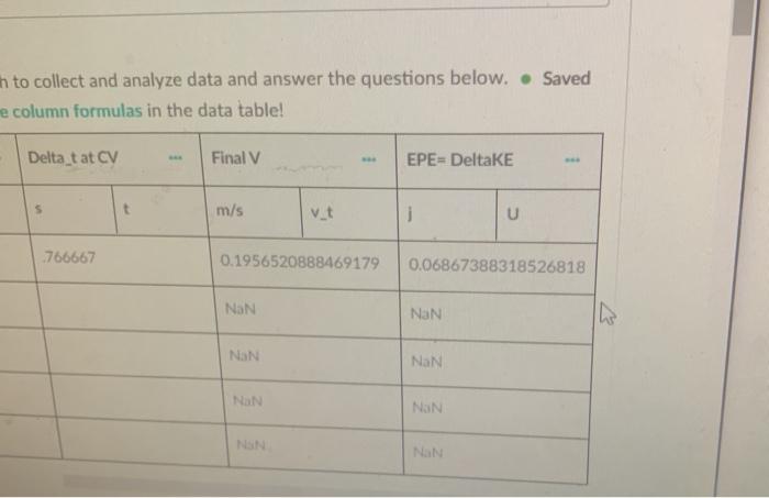 Collect Your Data & Make a Graph In this section, you | Chegg.com image.
