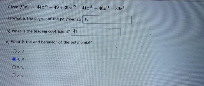 Solved For the polynomial x³5x²-x+ 5, find the following: a) | Chegg.com