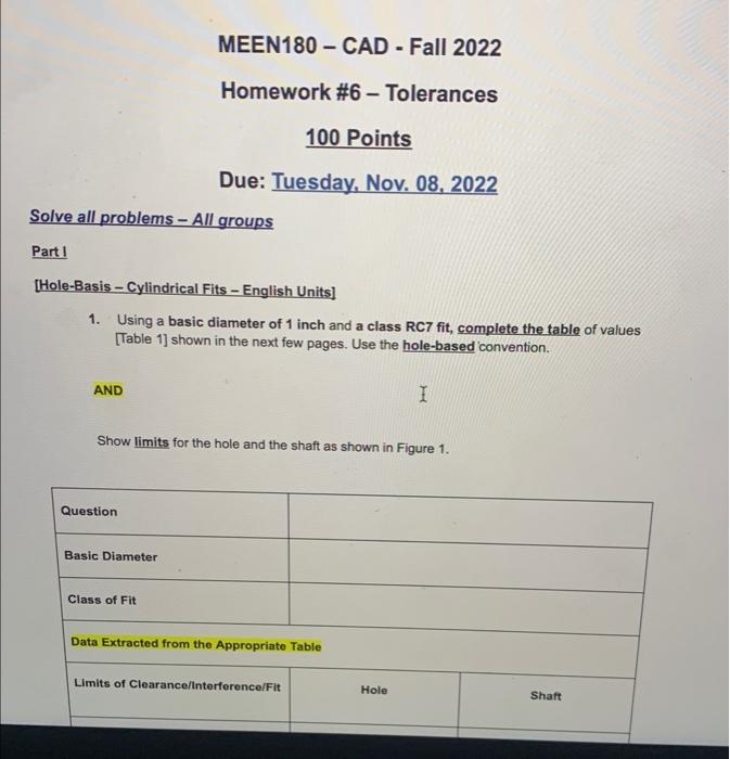 [HoleBasis Cylindrical Fits English Units] 1.