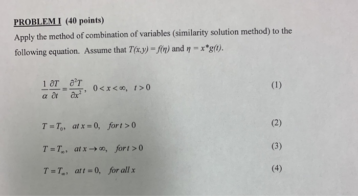 Solved Problem I 40 Points Apply The Method Of Combinat Chegg Com