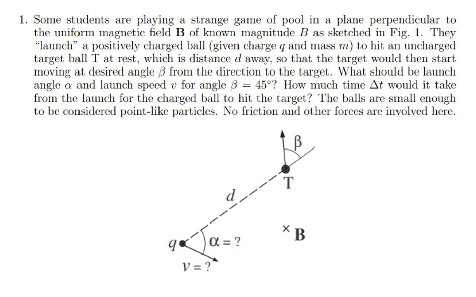 Physics Pool Problem Solved Some students are playing a strange game of pool in a | Chegg.com