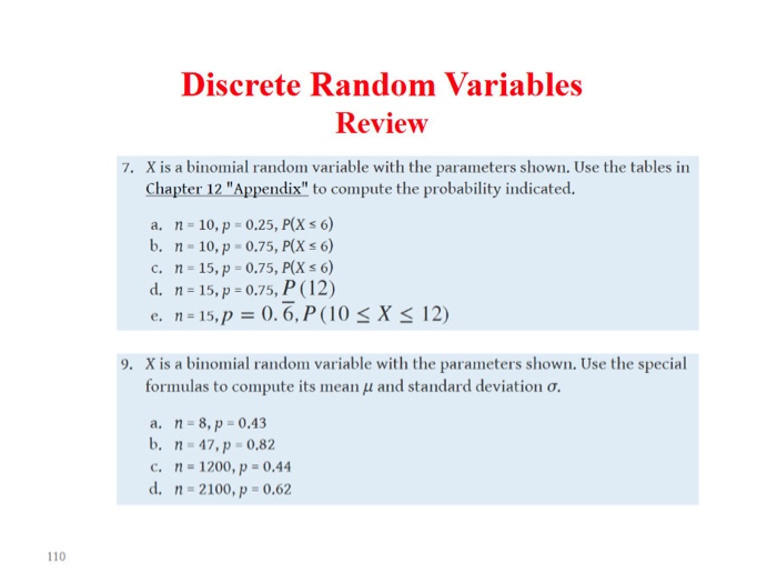 Solved Discrete Random Variables Review Determine Whether Chegg Com