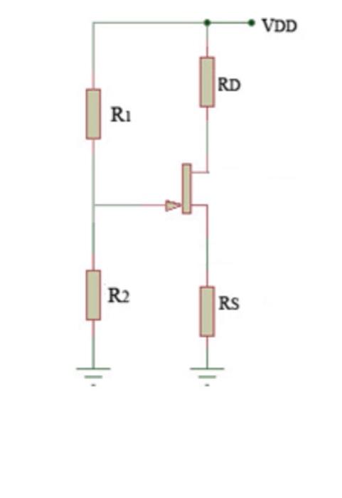 Solved In the voltage divider biasing circuit shown in the | Chegg.com