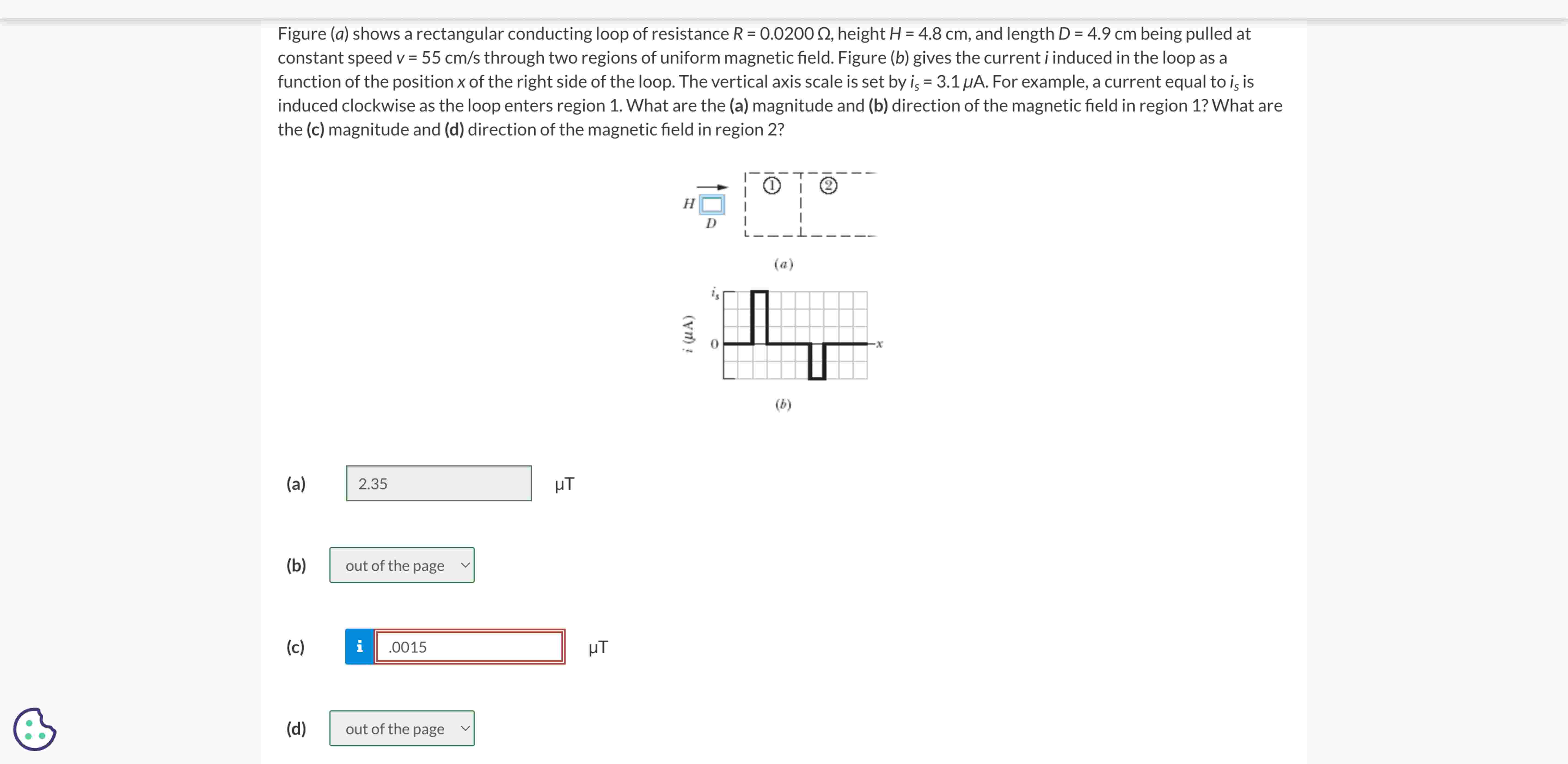 Solved Figure (a) ﻿shows a rectangular conducting loop of | Chegg.com