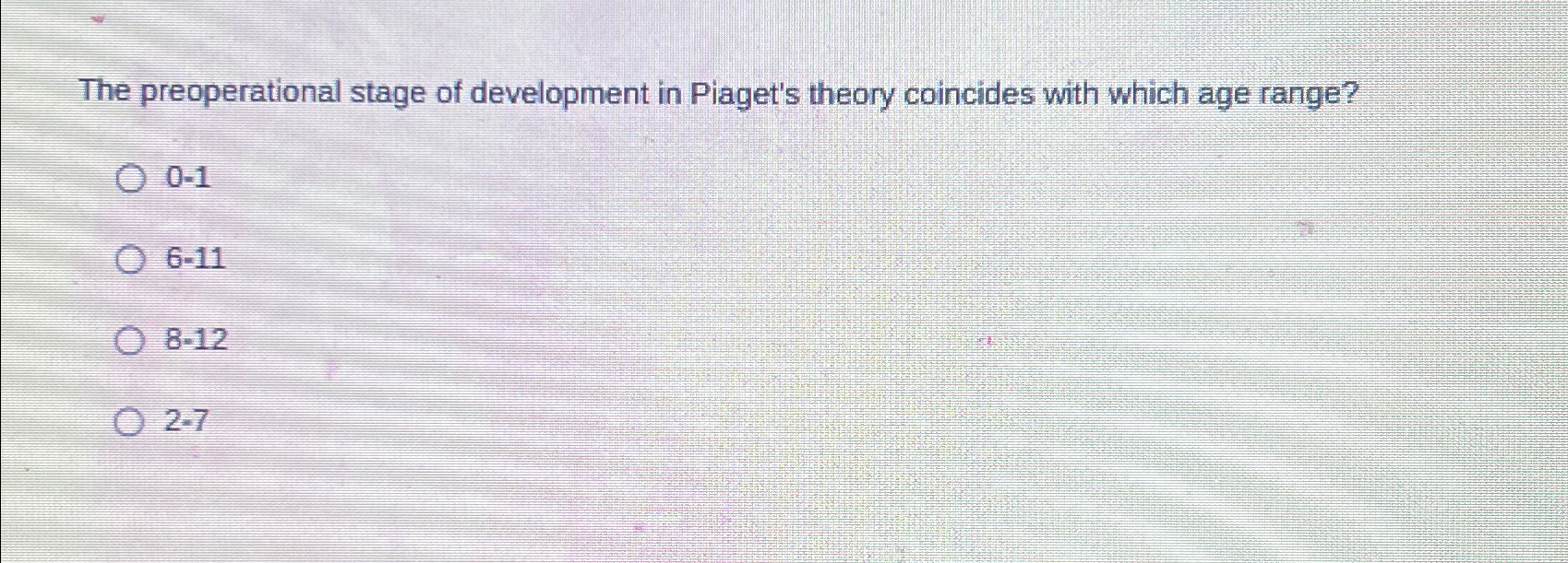 Solved The preoperational stage of development in Piaget s Chegg