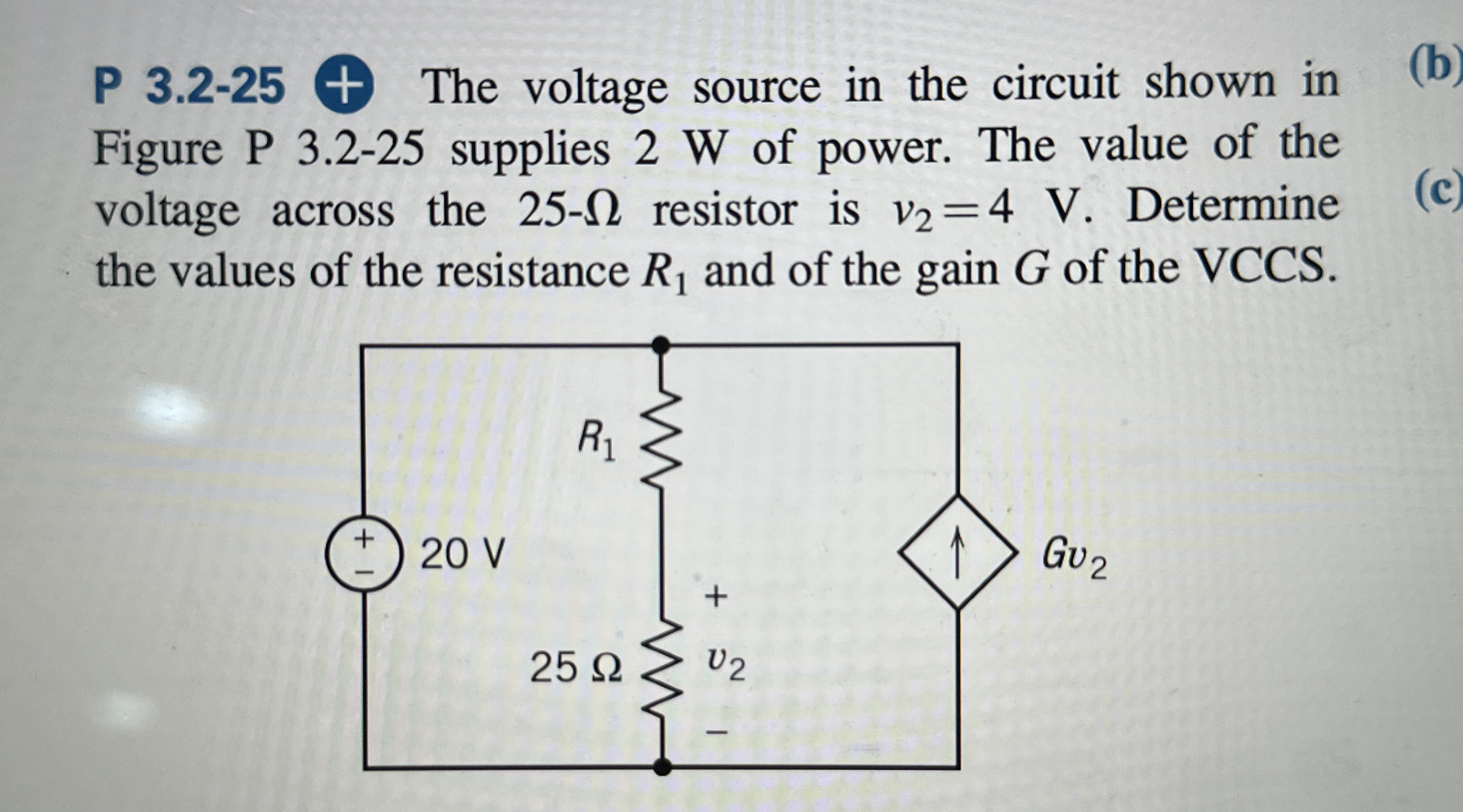 Solved P 3.2-25 † ﻿The voltage source in the circuit shown | Chegg.com
