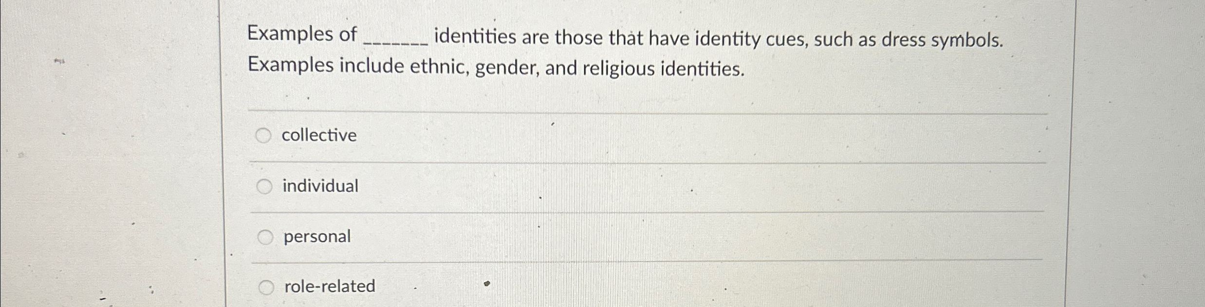Solved Examples of q, ﻿identities are those that have | Chegg.com