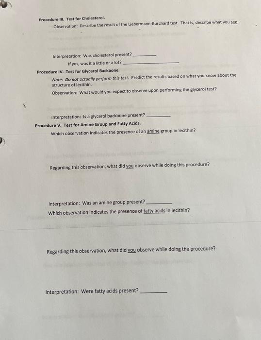 Solved Phospholipids Properties and Chemistry of Lecithin