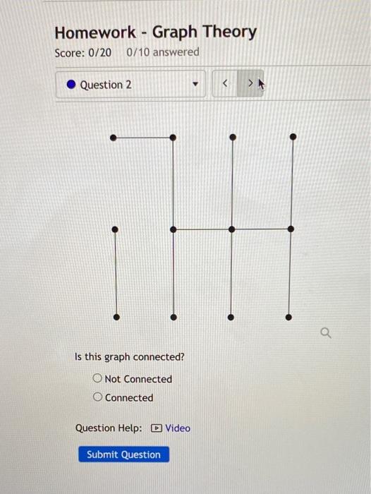 Solved Homework - Graph Theory Score: 0/200/10 answered | Chegg.com
