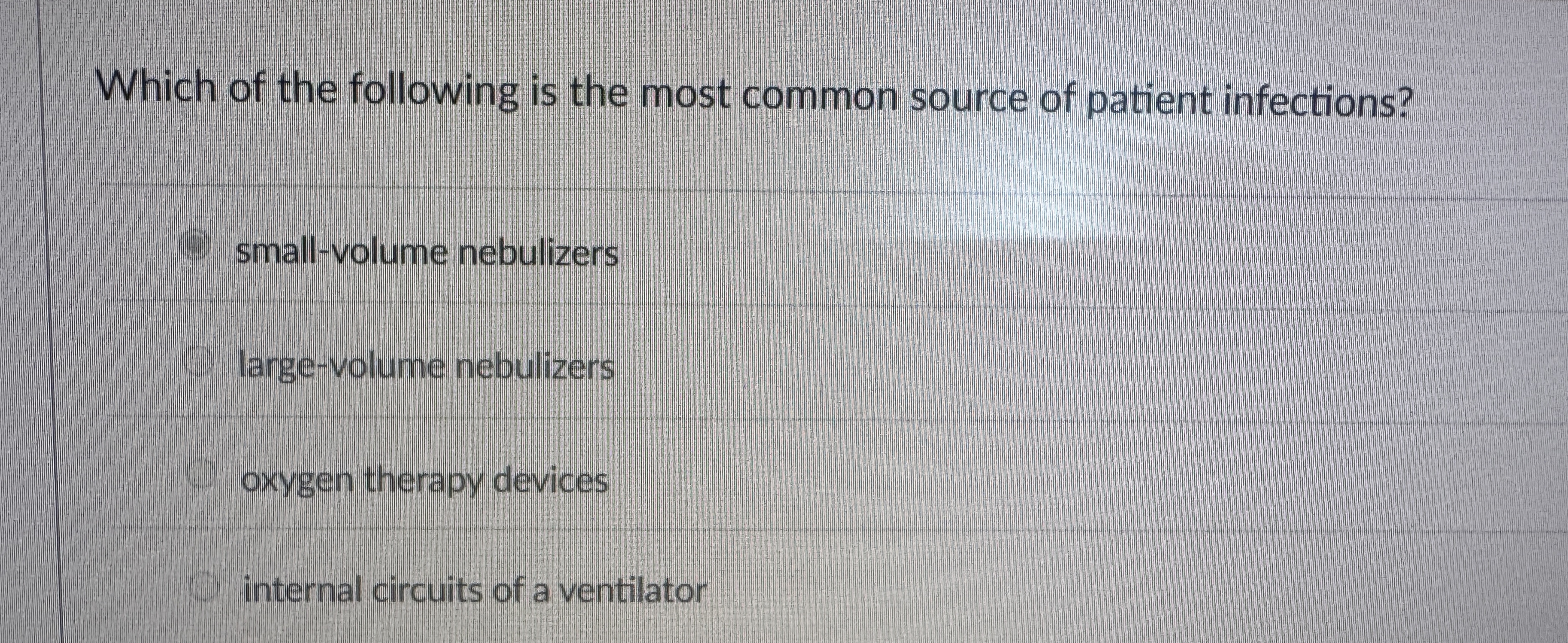 Solved Which of the following is the most common source of