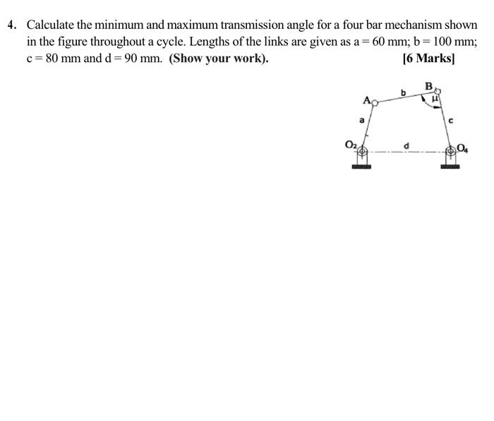 Solved 4. Calculate the minimum and maximum transmission | Chegg.com