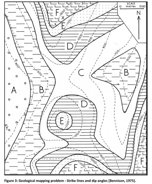 In Figure 3 Show Strike Lines On The Geological