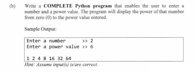 Solved (a) Write a COMPLETE Python program where 10 quiz | Chegg.com