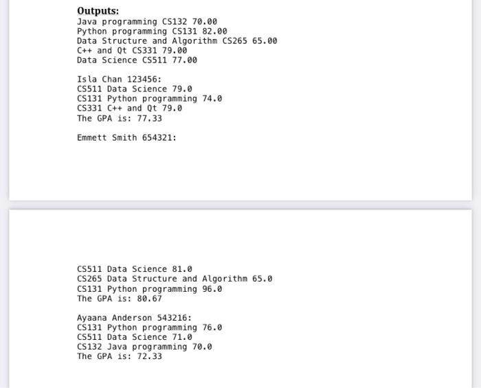 Solved Problem 2: Course and Student Course.java and | Chegg.com