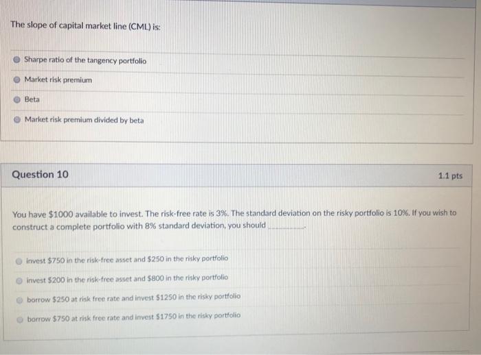 solved-the-slope-of-capital-market-line-cml-is-sharpe-chegg