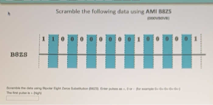 Solved Scramble The Following Data Using Ami Bezs Ovbove Chegg Com