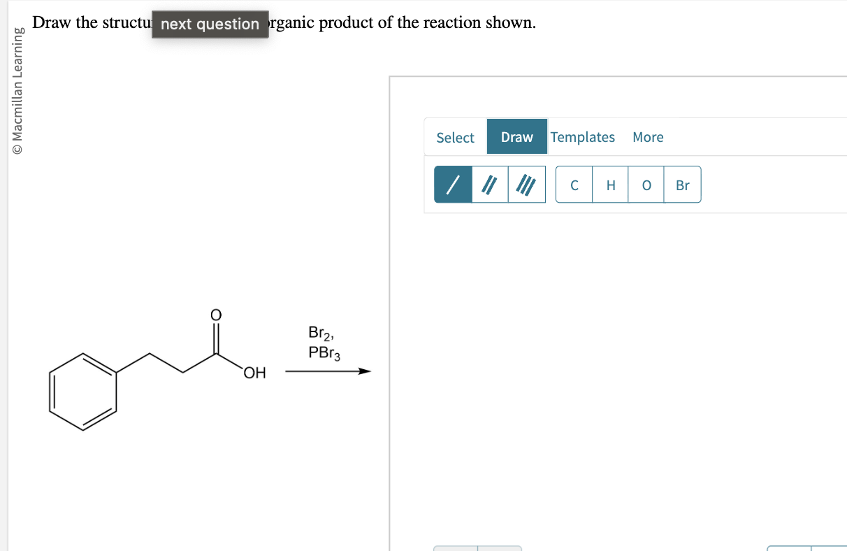 Draw the structu next question rganic product of the | Chegg.com