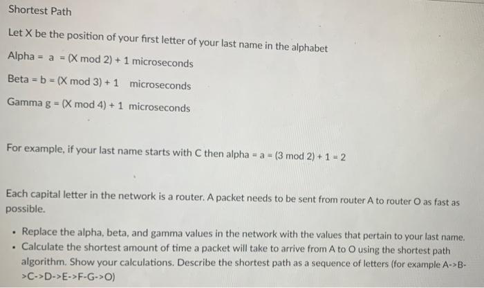 Solved Shortest Path Let X Be The Position Of Your First Chegg Com