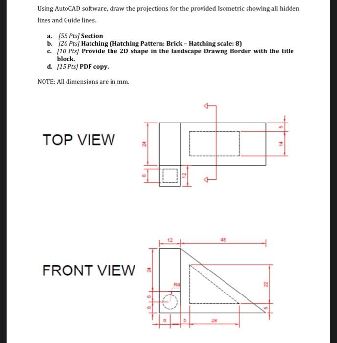 solved-using-autocad-software-draw-the-projections-for-the-chegg