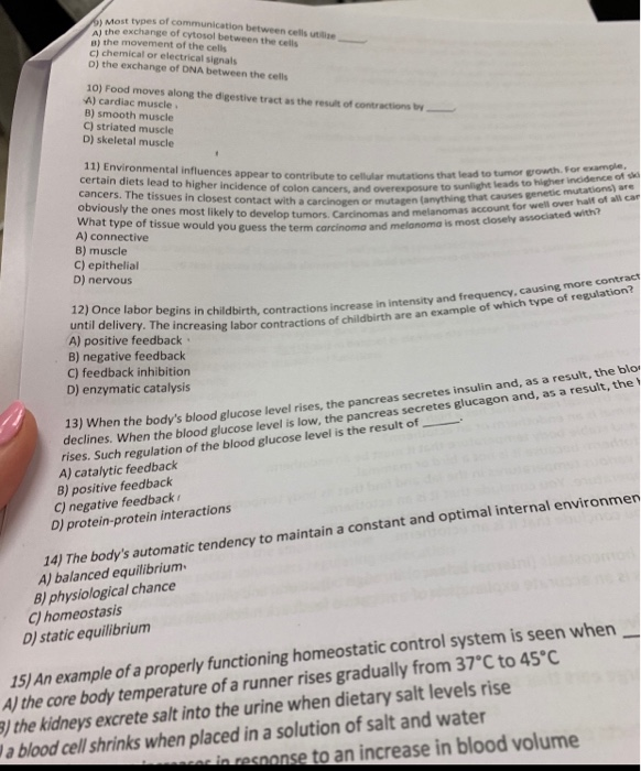 Solved )Most types of communication between cells utilize Al