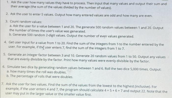 Solved Please do in java. Explain each line of code by | Chegg.com image.