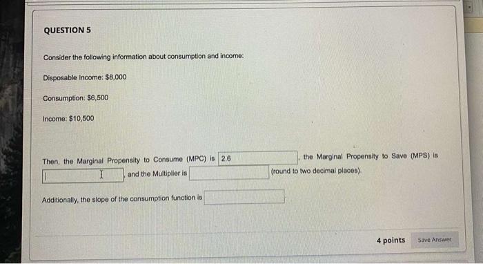 Solved QUESTION 5 Consider The Following Information About | Chegg.com