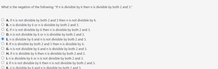 Solved What is the negation of the following: 