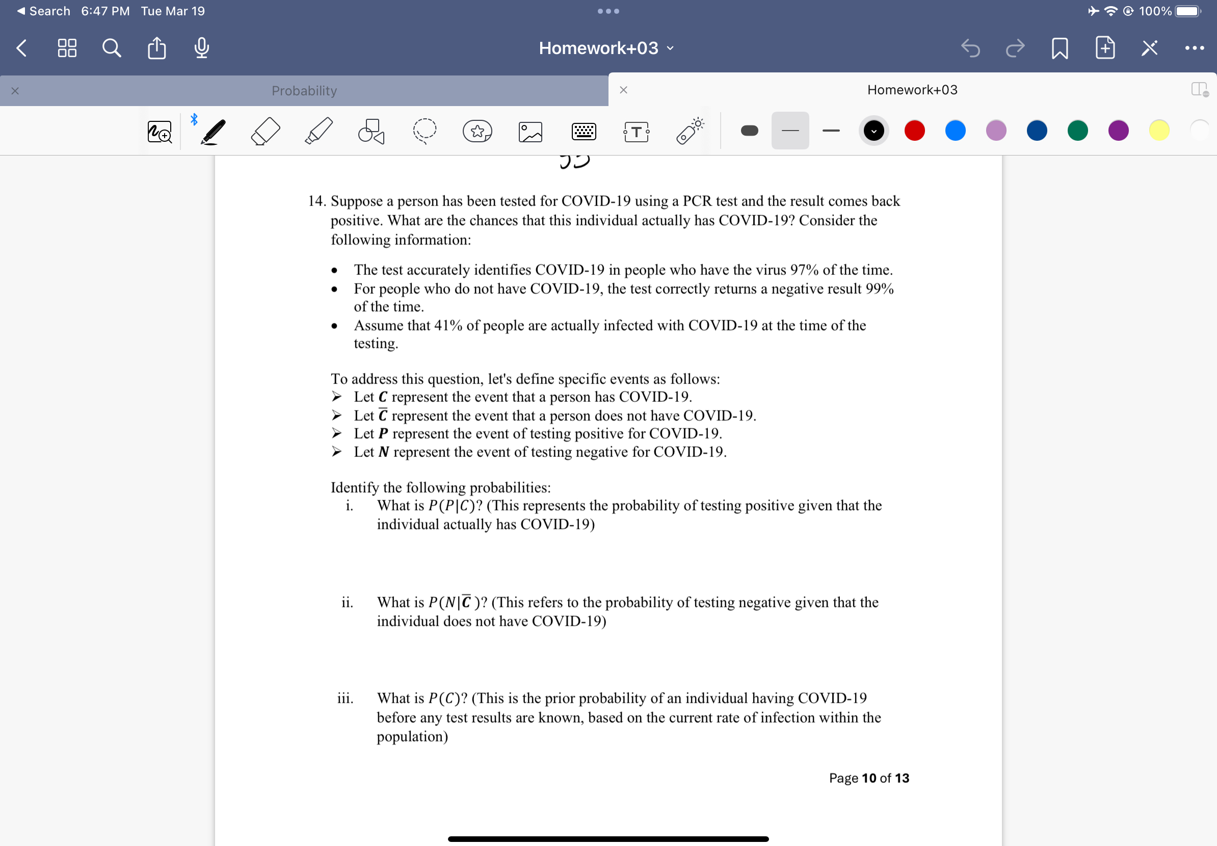 Solved Homework+03ProbabilityHomework+0314. ﻿Suppose a | Chegg.com