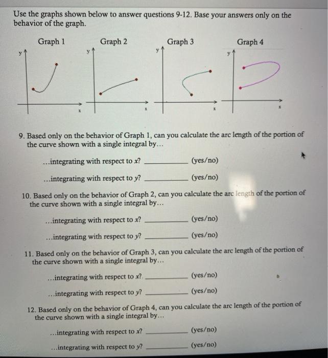 Solved Use the graphs shown below to answer questions 9-12. | Chegg.com