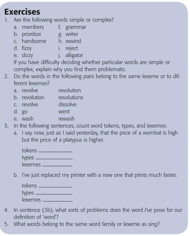 G Writer D Go Exercises 1 Are The Following Words Chegg