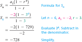 sn notation for sum of geometric sequence