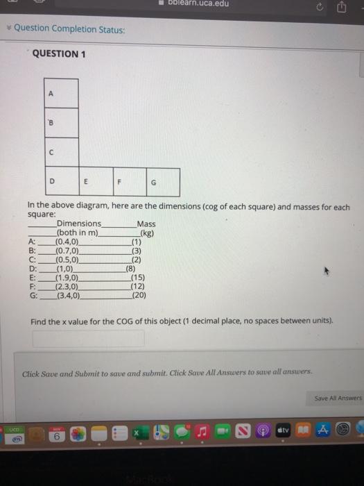 Solved oblearn.uca.edu Question Completion Status: QUESTION | Chegg.com