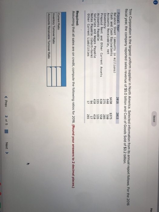 Solved Trim Corporation is the largest uniform supplier in