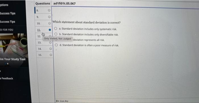 choose the correct interpretation of the standard deviation