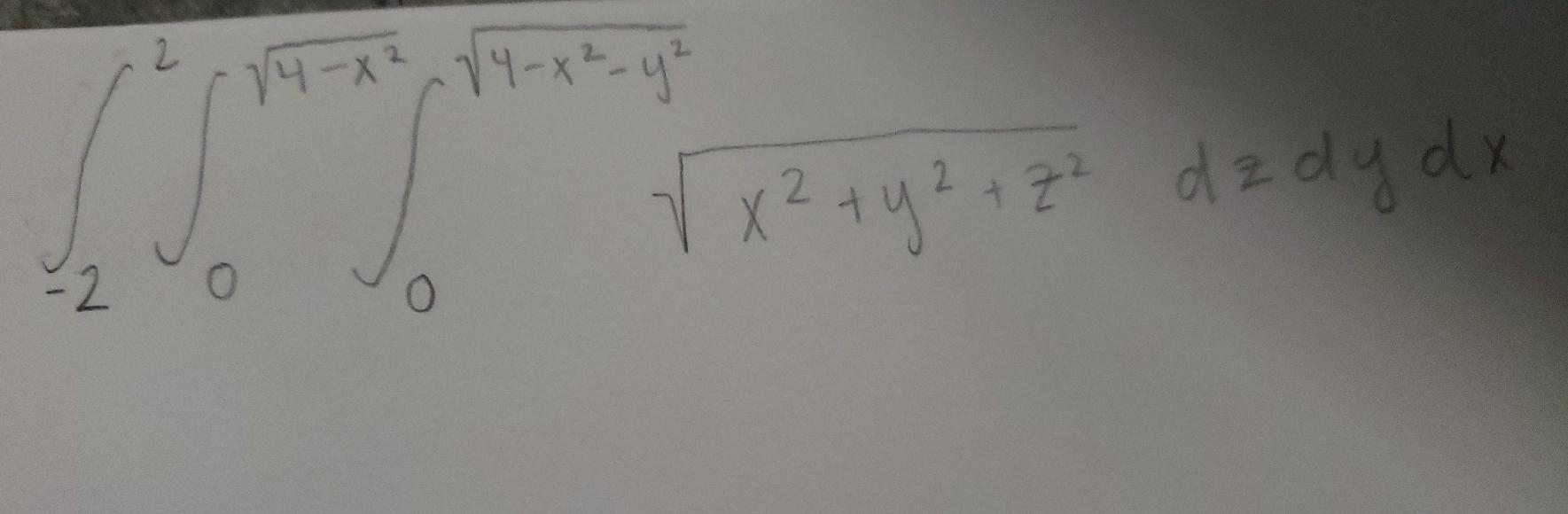 Solved 2 14 X² V4 X² Y² W X² Y2 Z2 D Z Dy Dx 2 0 0 9941