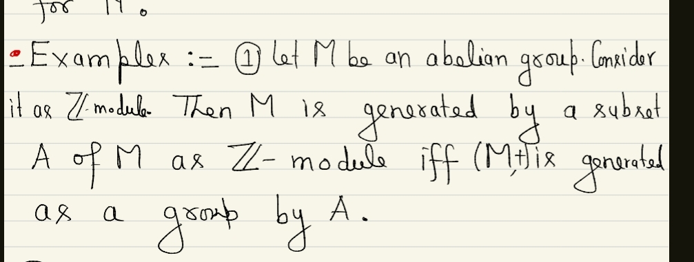 Solved Examplex 1 ï Let M ï Be An Abelian Group Consider Chegg Solved Examplex 1 ï Let M ï Be An Abelian Group Consider Chegg
