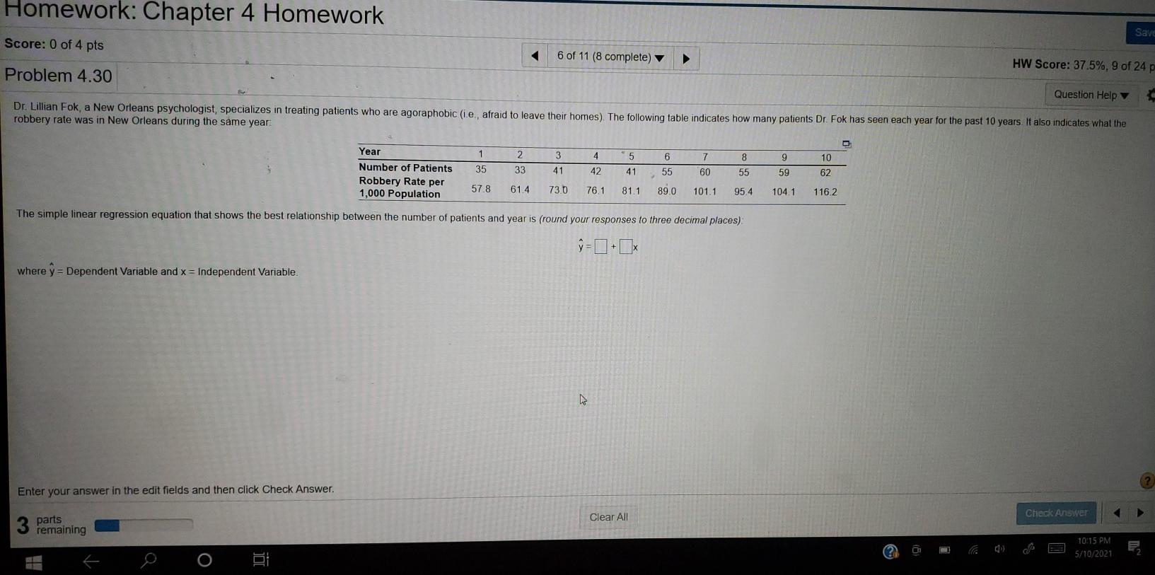 Solved Homework: Chapter 4 Homework Save Score: 0 of 4 pts 6 | Chegg.com