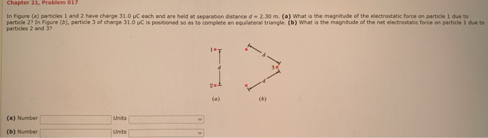 Solved In the figure particle 1 of charge : - 1.06 C and | Chegg.com