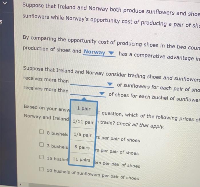 Solved Suppose that Ireland and Norway both produce