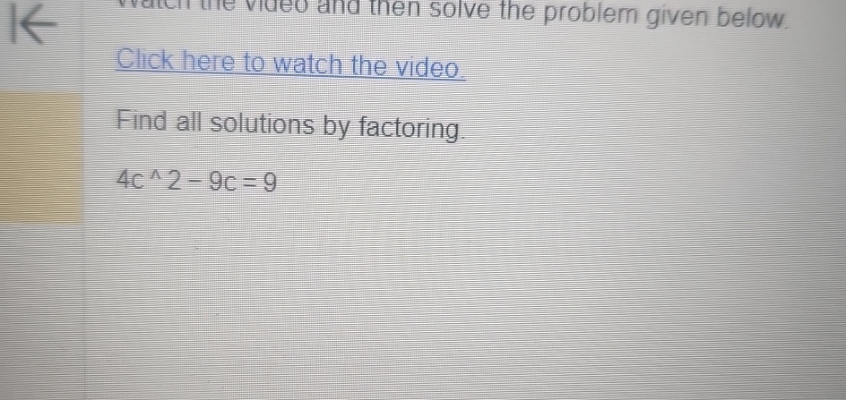Solved Click here to watch the video.Find all solutions by | Chegg.com