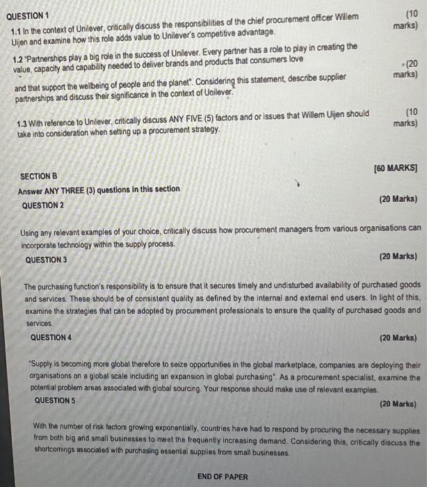 Solved [40 MARKS] SECTION A Read the case study below and | Chegg.com